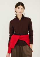 Isabel Marant Cecile Sweater in Burgundy | Shop Tula