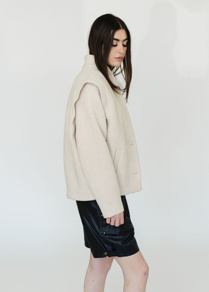 Isabel Marant Drogo Jacket in Cream | Tula's Online Boutique