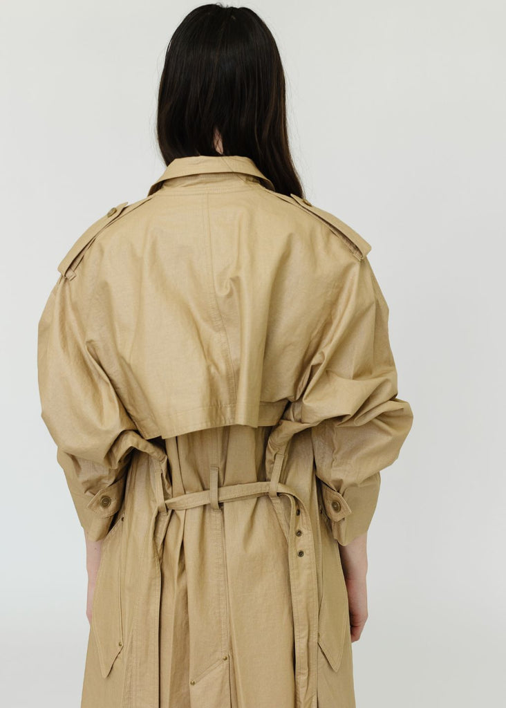 Isabel Marant Freanne Trench Coat Back Details | Tula's Online Boutique