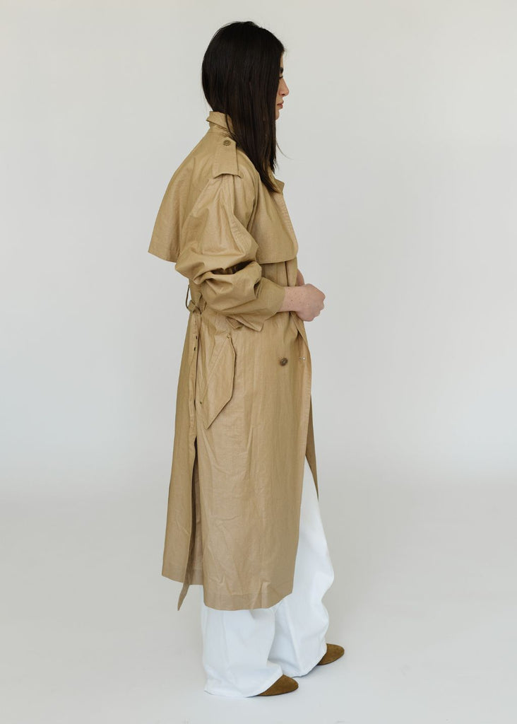 Isabel Marant Freanne Trench Coat in Beige | Tula's Online Boutique