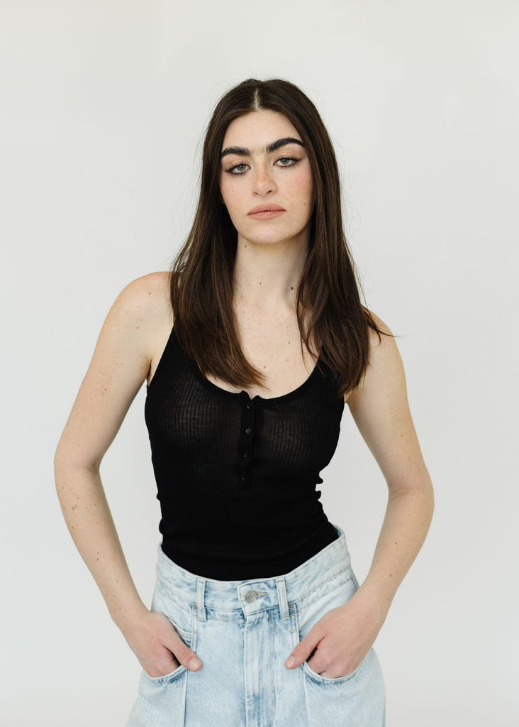 Isabel Marant Louisali Top in Black | Tula's Online Boutique