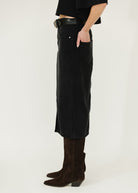 Isabel Marant Tilauria Skirt in Faded Black Side | Shop Tula