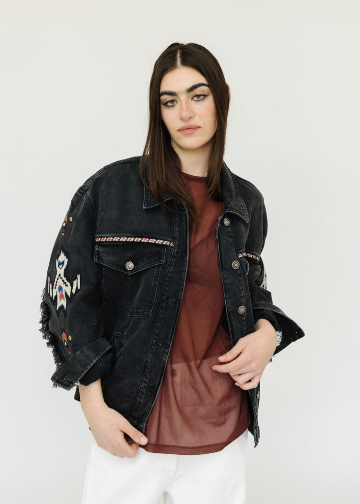 Isabel Marant Étoile Manona Jacket in Black | Tula's Online Boutique