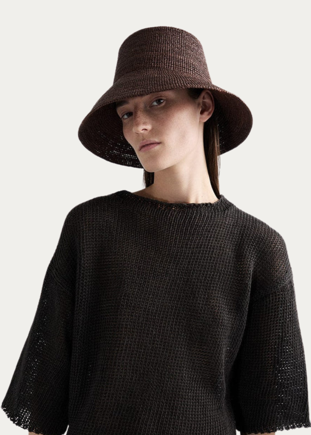 Janessa Leone Felix Hat in Dark Earth | Shop Tula