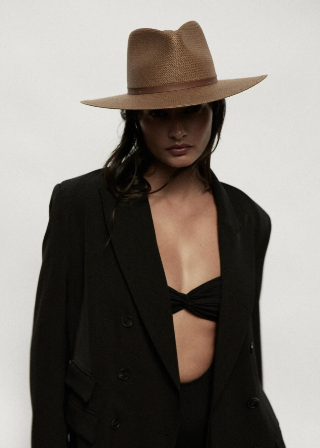 Janessa Leone Sherman Hat in Brown | Shop Tula