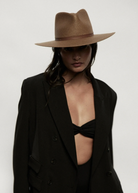 Janessa Leone Sherman Hat in Brown | Shop Tula