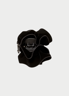 Jennifer Behr Velvet Ruffle Jaw Clip in Black | Shop Tula