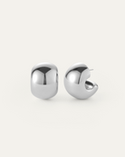 JennyBird Gemma Hoops in High Polish Silver | Shop Tula