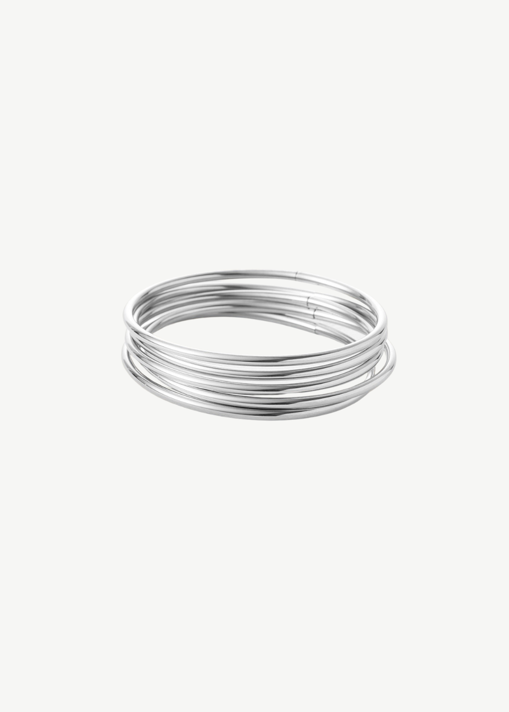 Jenny Bird Dane Bangle Set in Platinum | Shop Tula