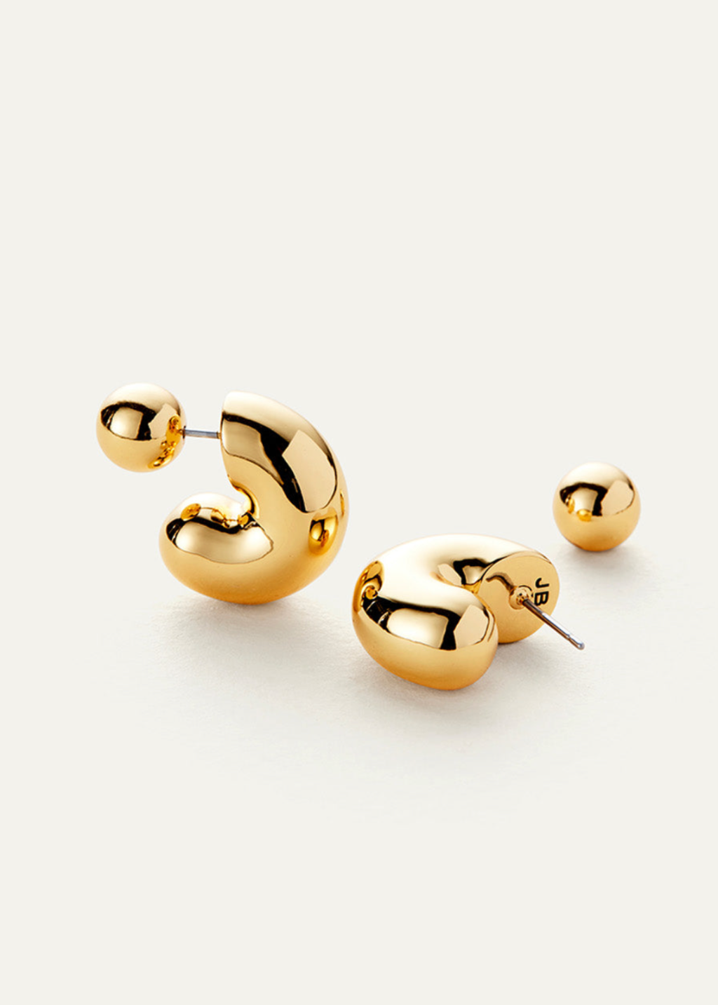 Jenny Bird Medium Tome Hoops in Gold | Shop Tula