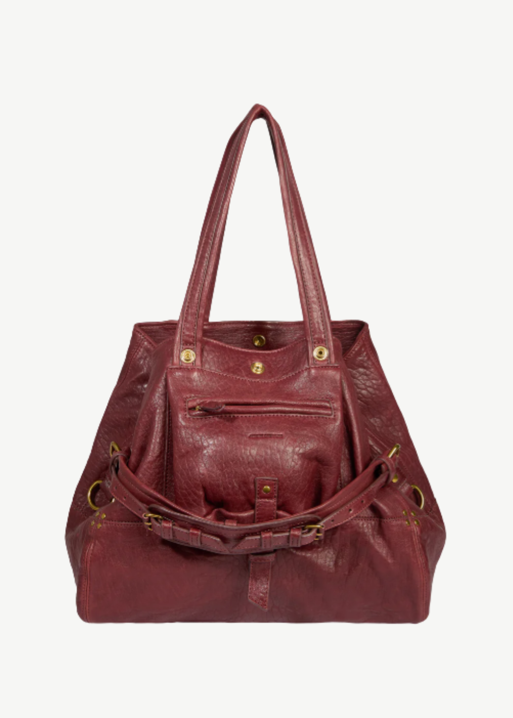 Jerome Dreyfuss Billy Medium Bag in Burgundy | Shop Tula