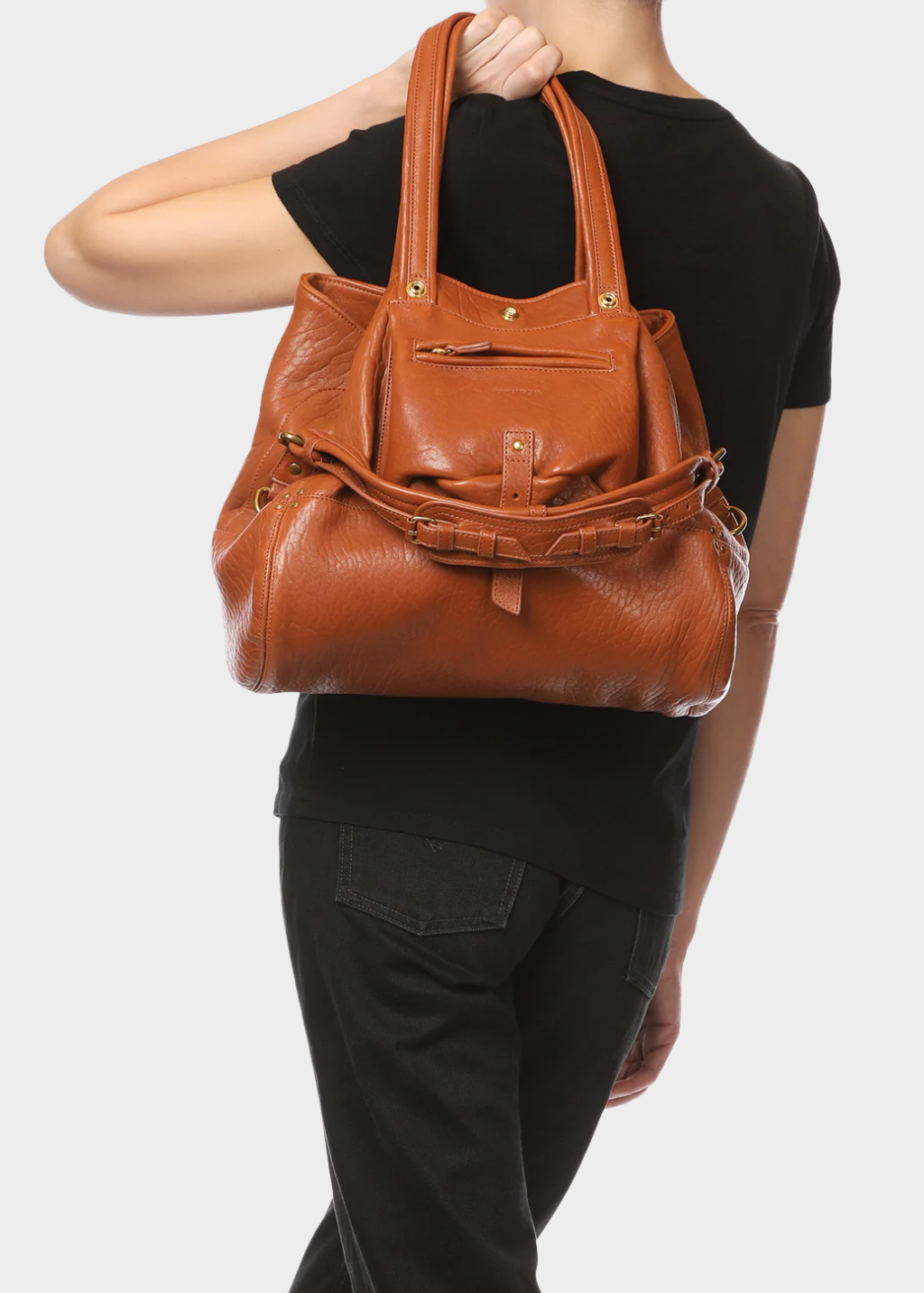 Jerome Dreyfuss Billy Medium Bag in Cognac | Shop Tula