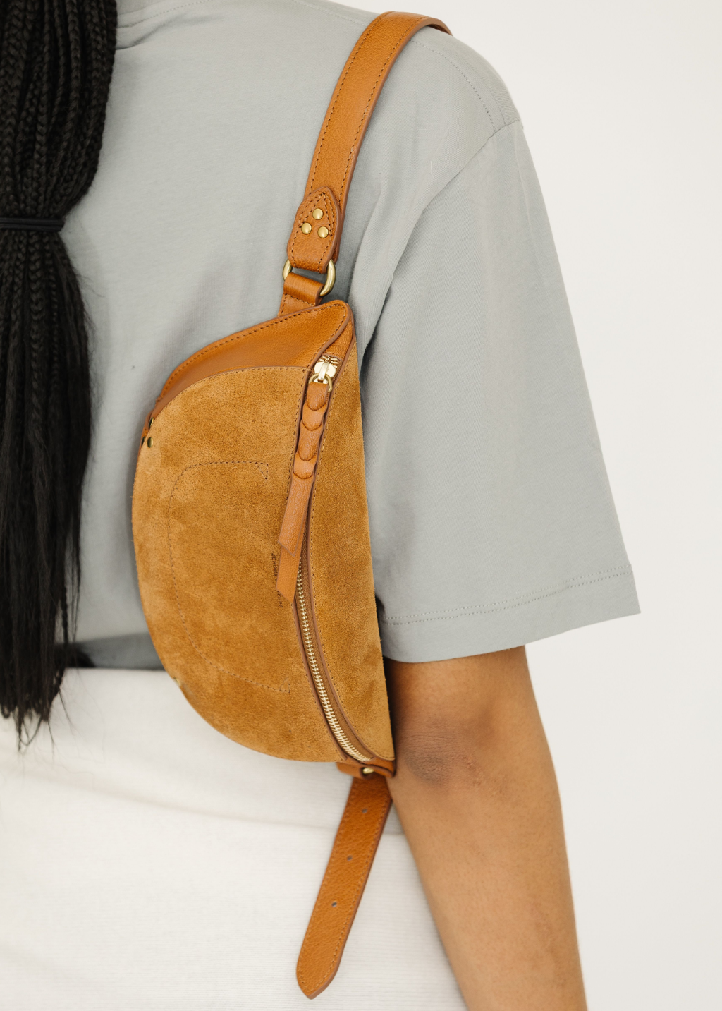 Jerome Dreyfuss Lino Banane Bag in Caramel | Shop Tula