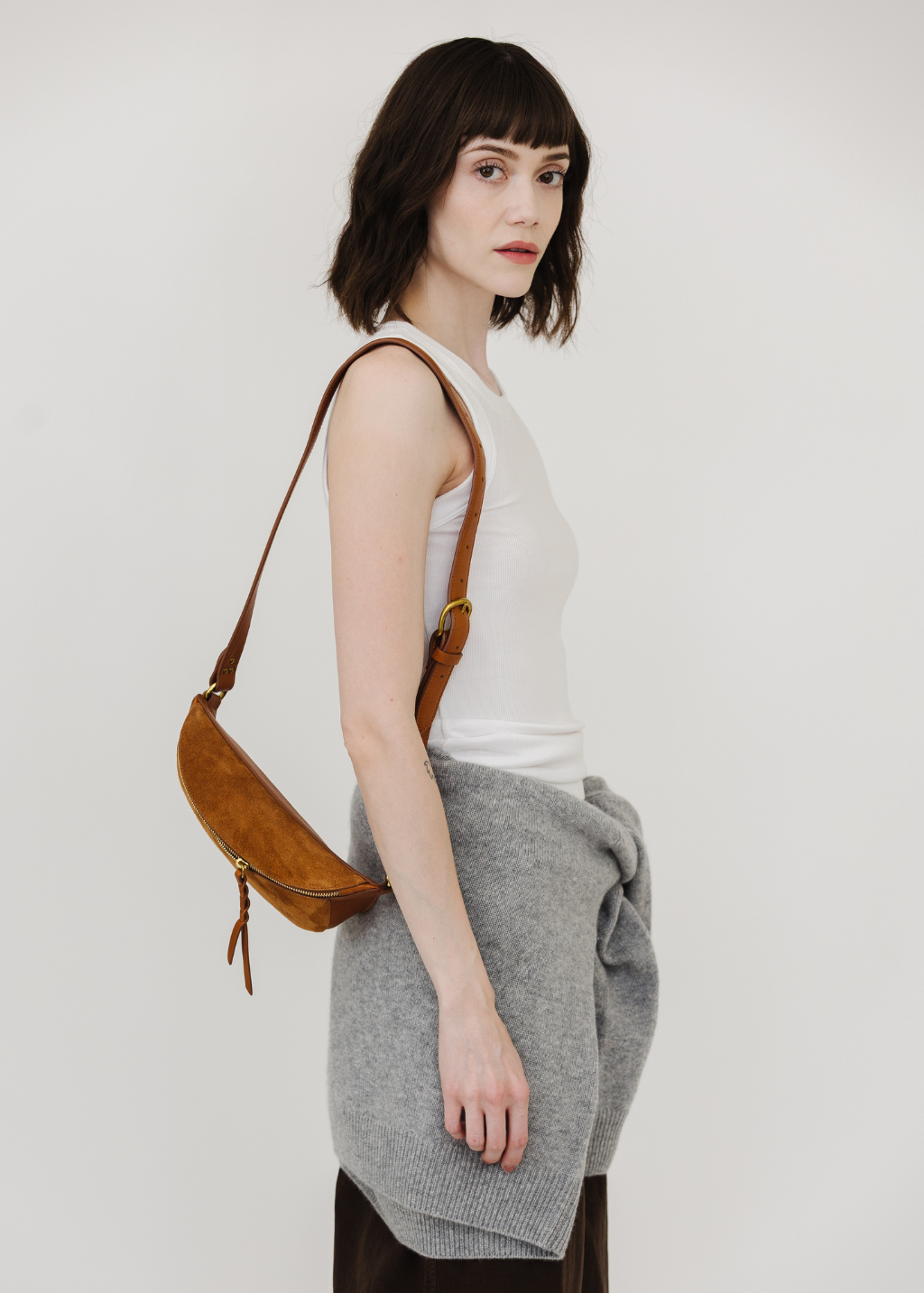 Jerome Dreyfuss Lino Banane Bag in Caramel | Shop Tula