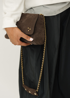 Jerome Dreyfuss Lulu M Bag in Croco Moka | Shop Tula