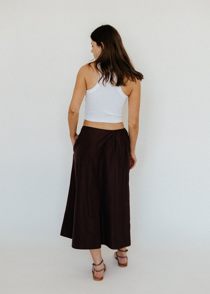 Tibi Italian Sporty Nylon Side Shirred Circle Skirt | Tula Online Bout…