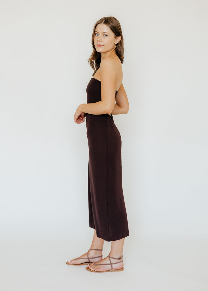 Tibi Jersey Strapless Midi Dress | Tula Online Boutique