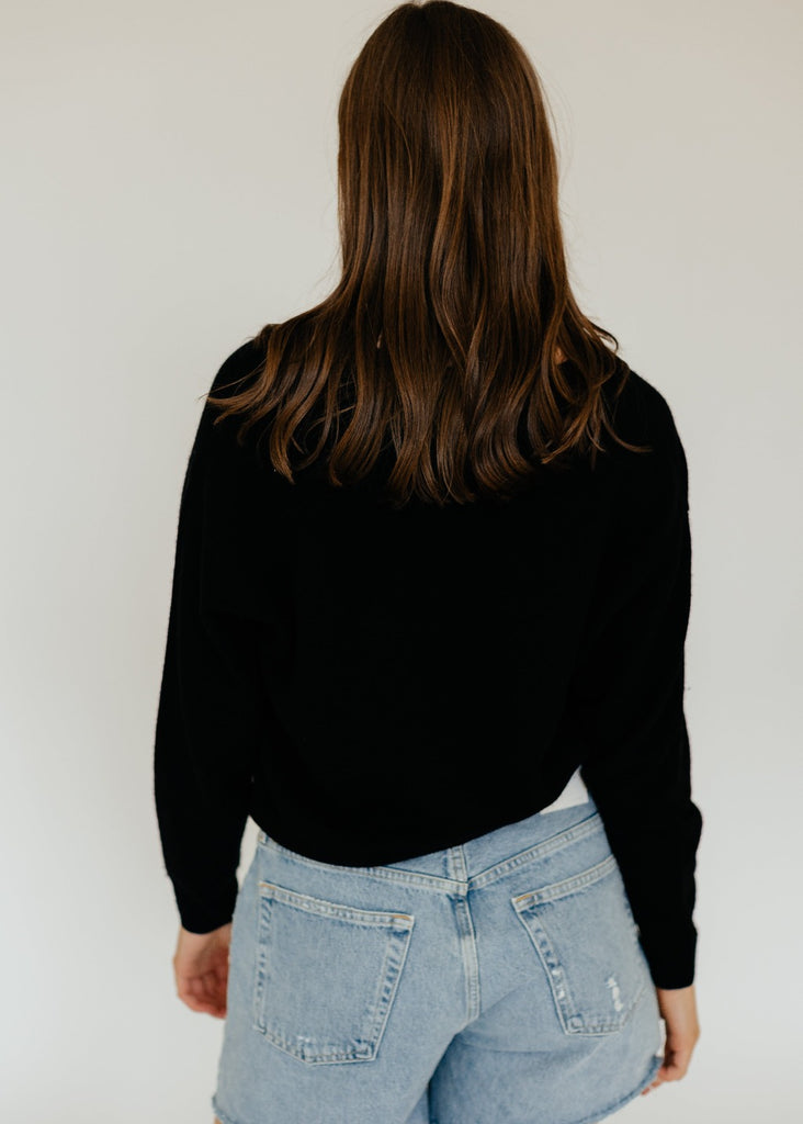 CRUSH Malibu V 2.0 Sweater in Black | Tula's Online Boutique
