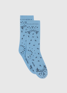 Kujten Sig Bandana Socks in Blue Ice | Shop Tula