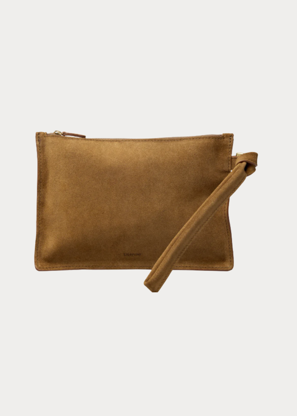 LIÉ Studio Charlie Clutch in Maple Brown Suede | Shop Tula