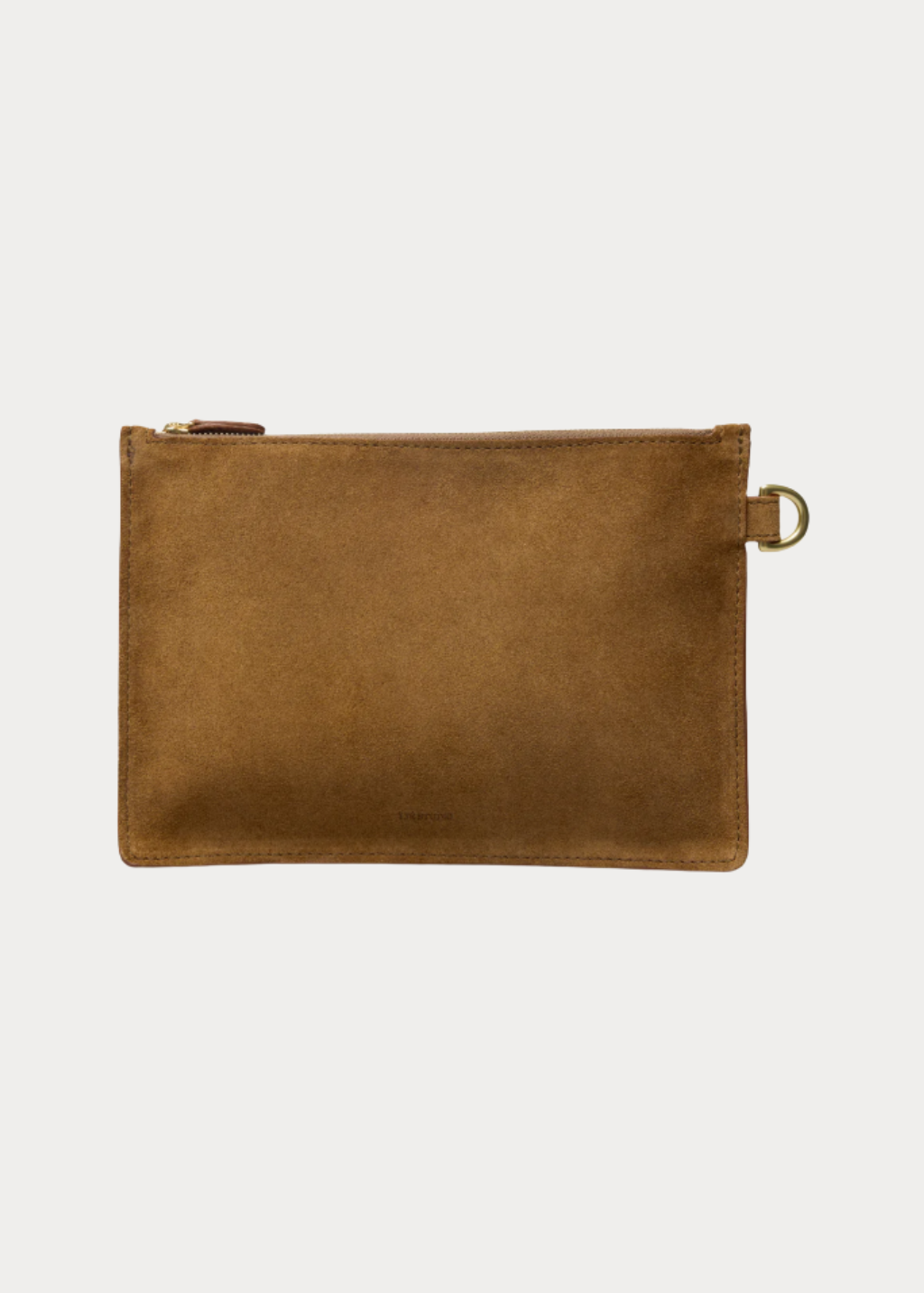 LIÉ Studio Charlie Clutch in Maple Brown Suede | Shop Tula