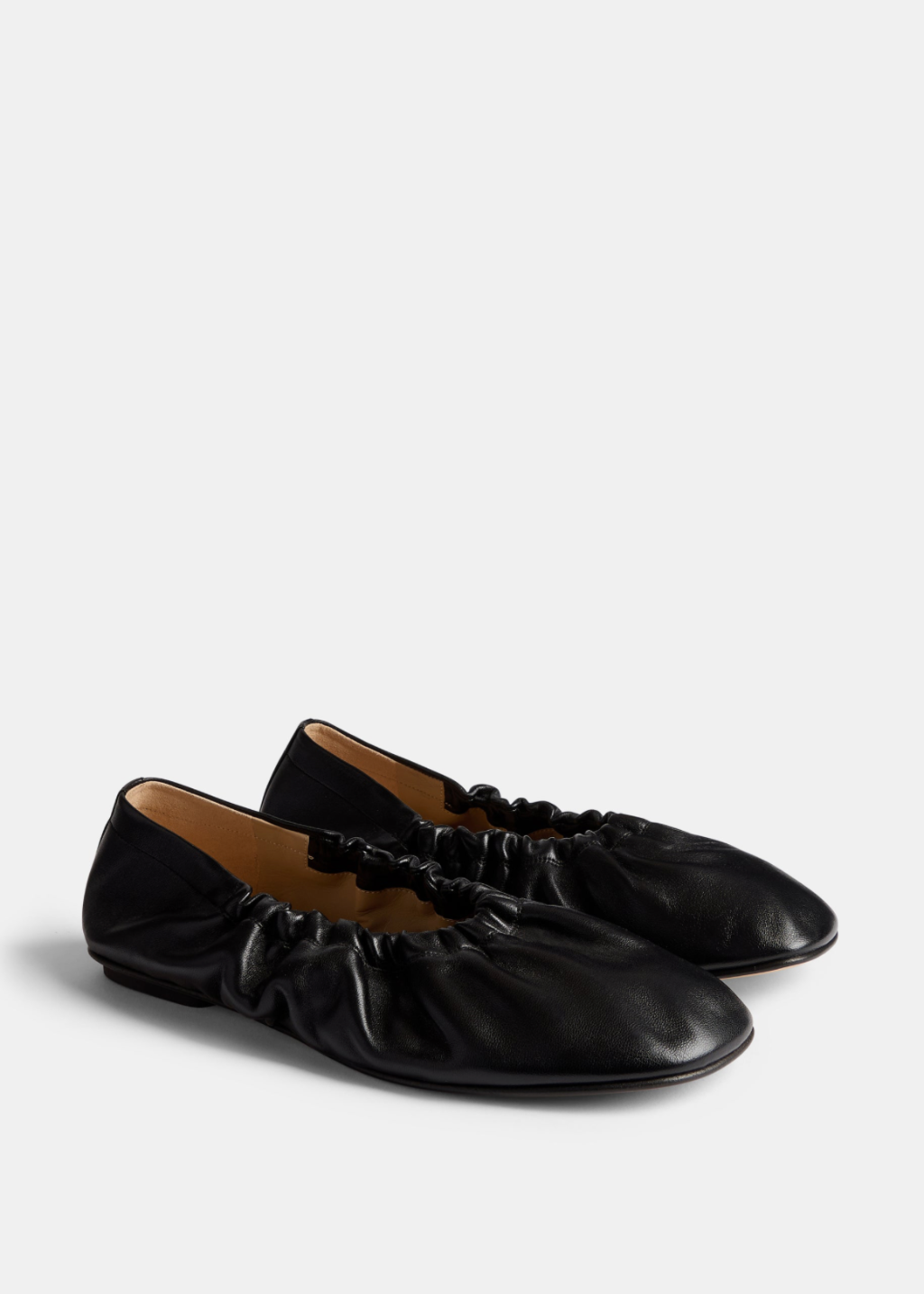 Le Monde Beryl Mica Flat in Black Leather | Shop Tula