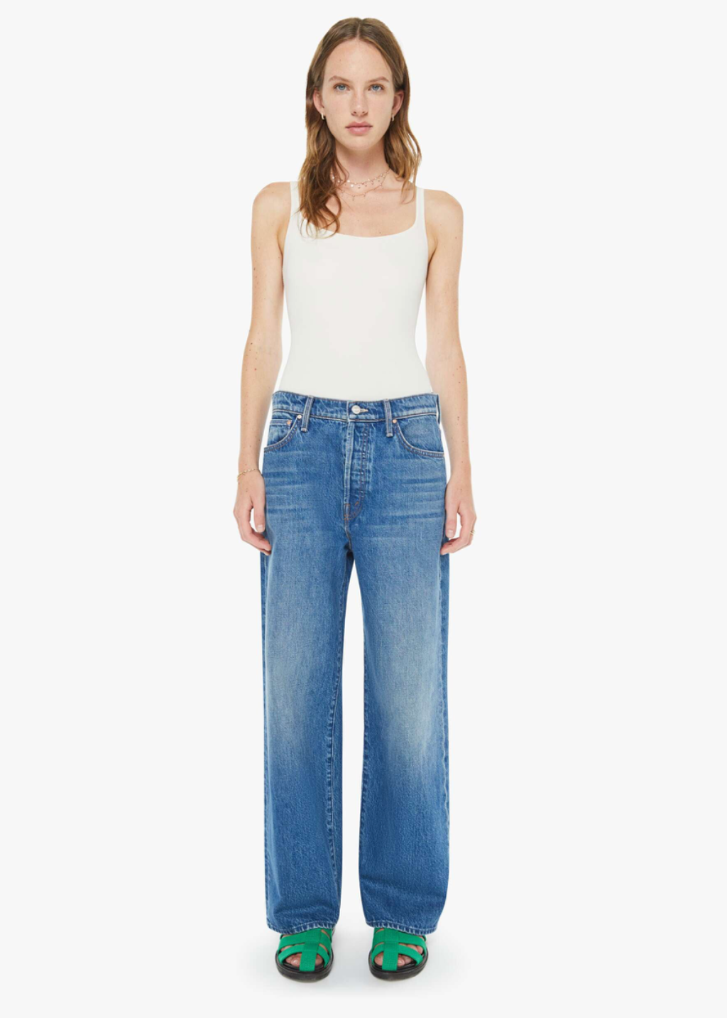 MOTHER Denim Dodger Button Flood Jean | Shop Tula