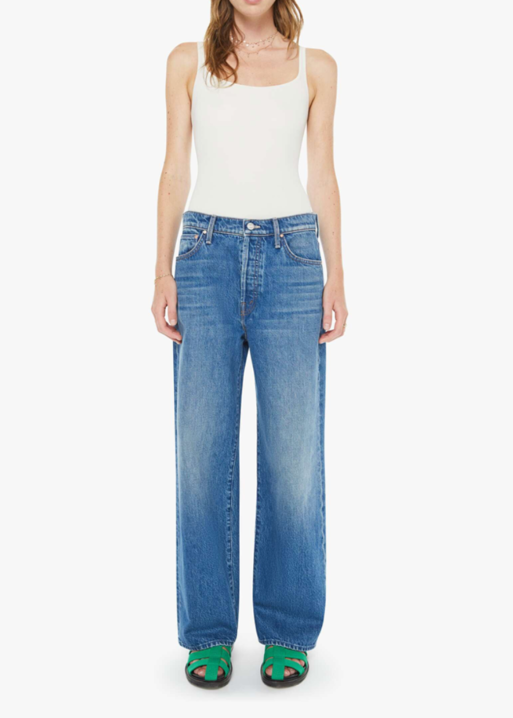 MOTHER Denim Dodger Button Flood Jean | Shop Tula