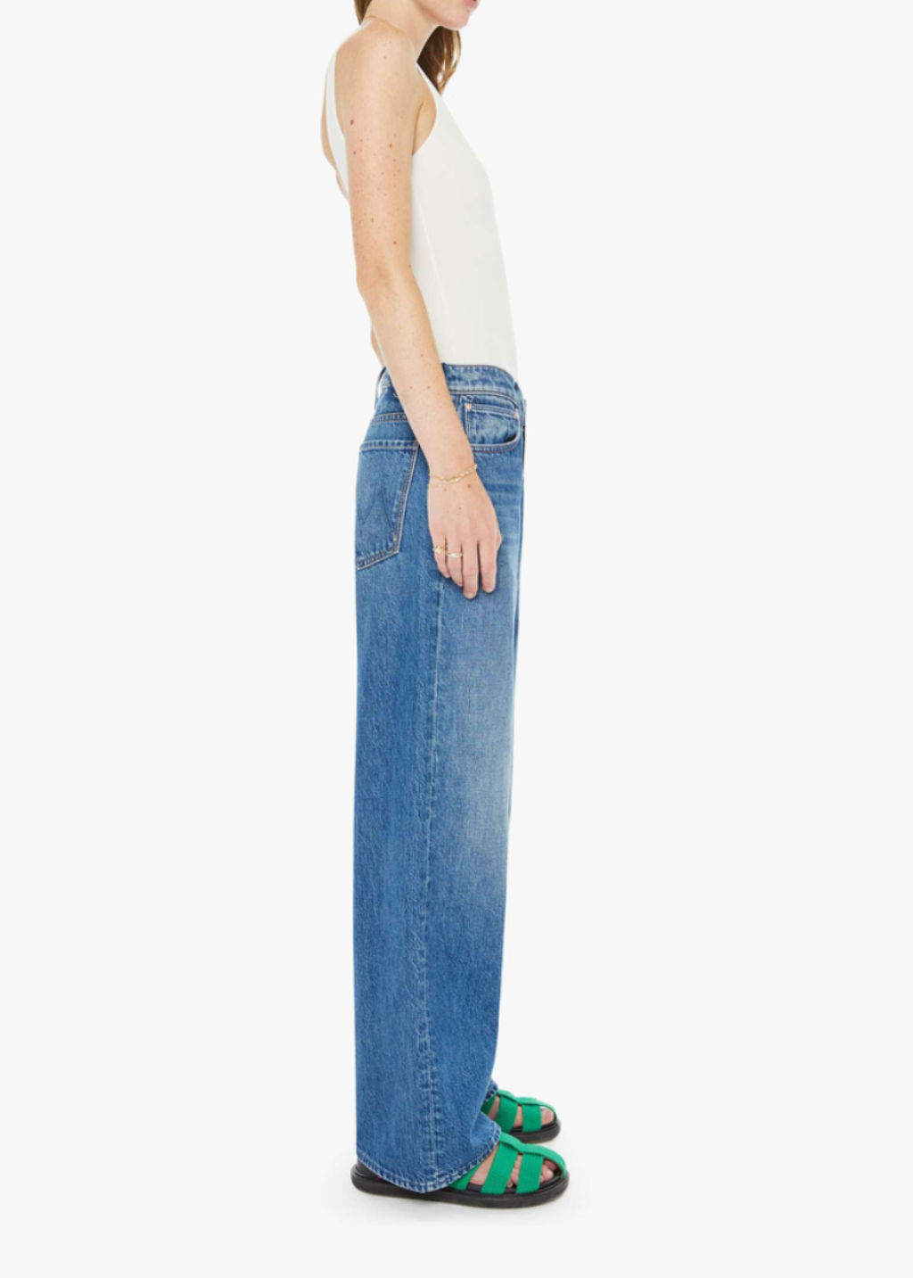 MOTHER Denim Dodger Button Flood Jean | Shop Tula