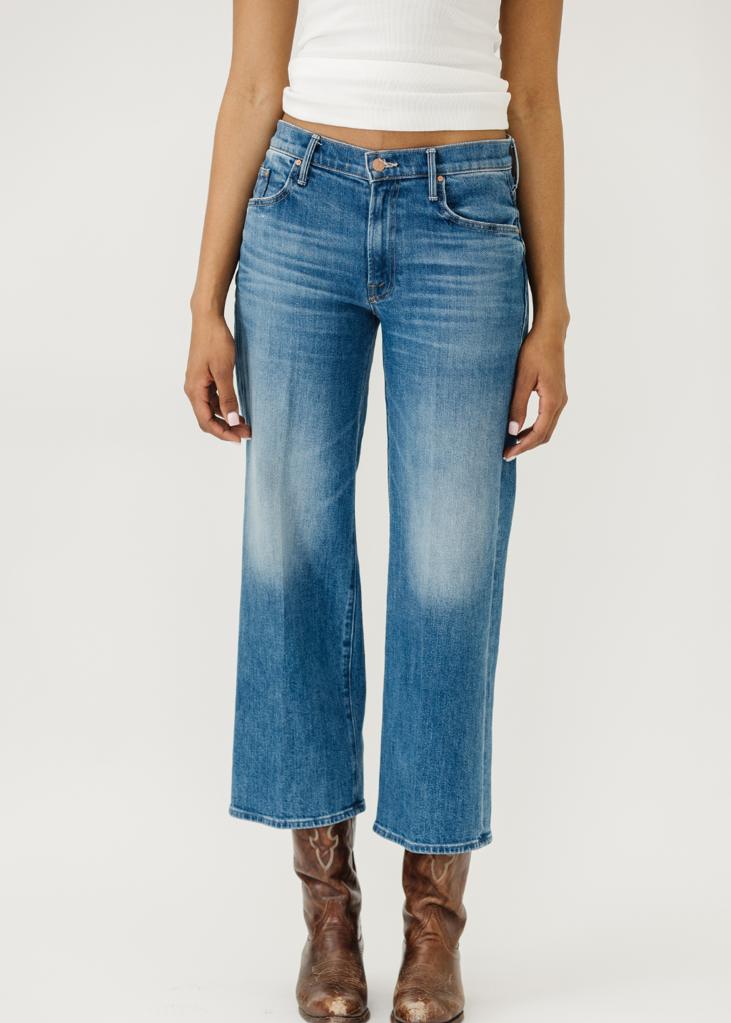 MOTHER Denim The Mid Rise Maven Ankle Mid Wash | Shop Tula
