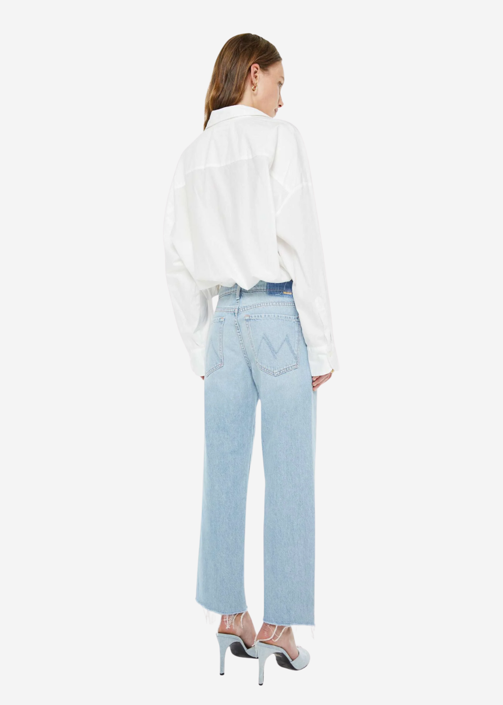 MOTHER Denim The Mid Rise Rambler Zip Ankle in Few & Far Between | Shop Tula