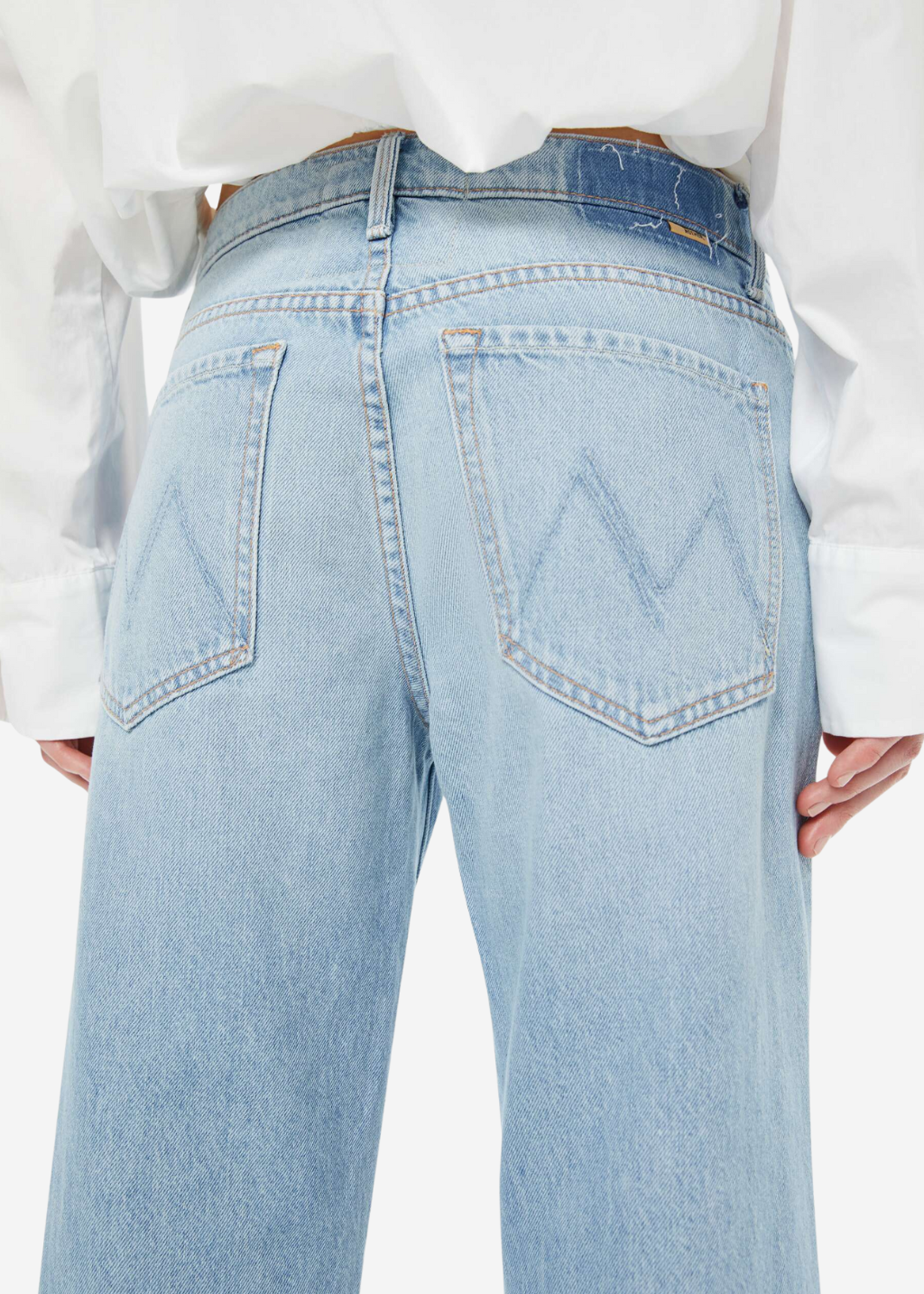MOTHER Denim The Mid Rise Rambler Zip Ankle in Few & Far Between | Shop Tula
