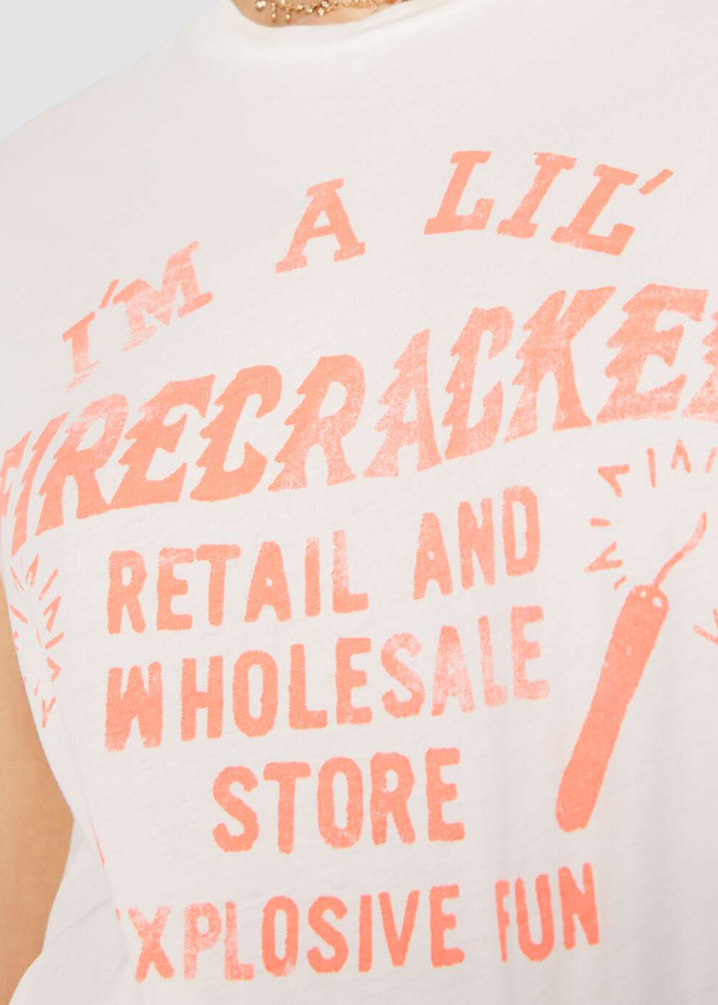 MOTHER The Boxy Goodie Goodie Tee in Lil Firecracker | Shop Tula