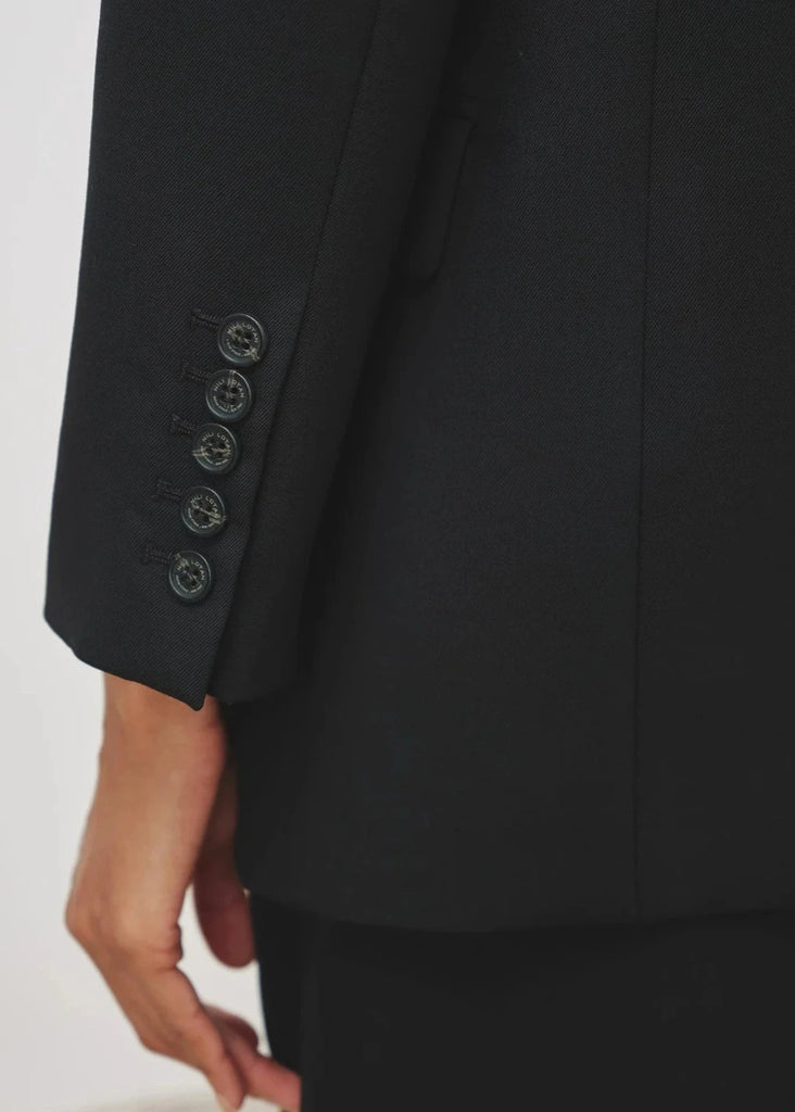 Nili Lotan Diane Blazer in Black Cuff Detail | Tula's Online Boutique