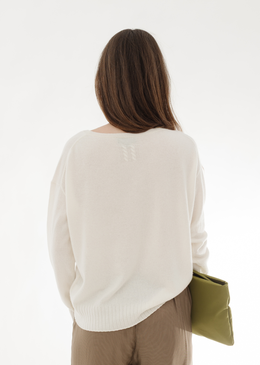 Nili Lotan Boyfriend Sweater in Ivory | Shop Tula