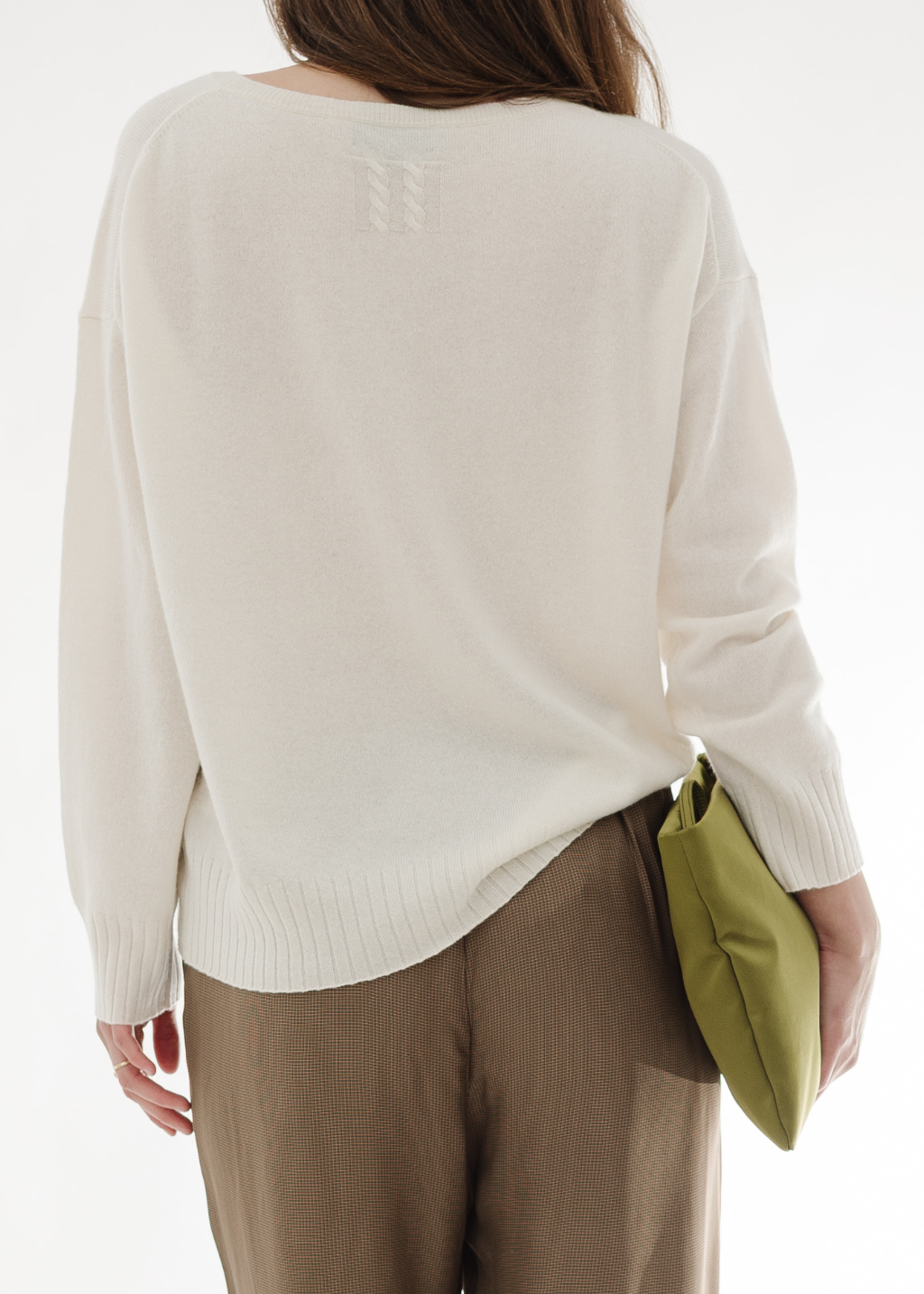 Nili Lotan Boyfriend Sweater in Ivory | Shop Tula
