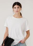 Nili Lotan Brady Tee in White | Shop Tula