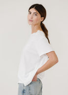 Nili Lotan Brady Tee in White | Shop Tula
