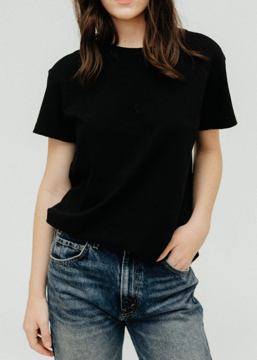 Nili Lotan Brady Tee in Black | Shop Tula