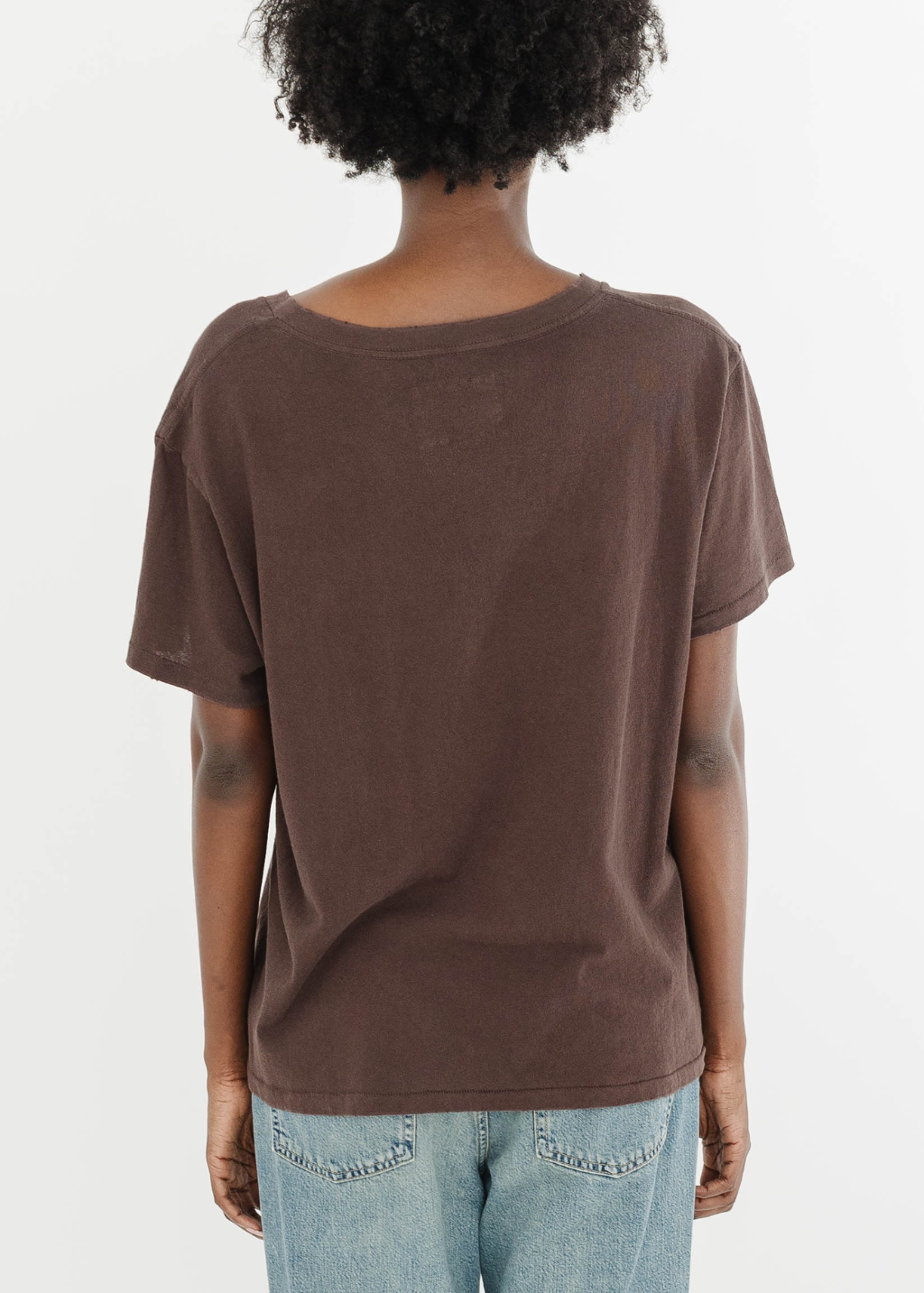 Nili Lotan Brady Tee in Espresso | Shop Tula
