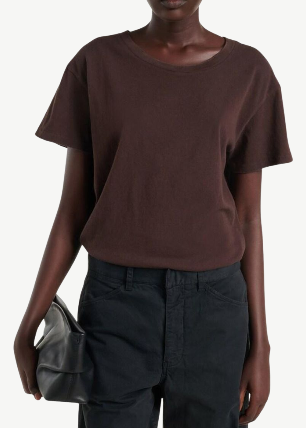 Nili Lotan Brady Tee in Espresso | Shop Tula