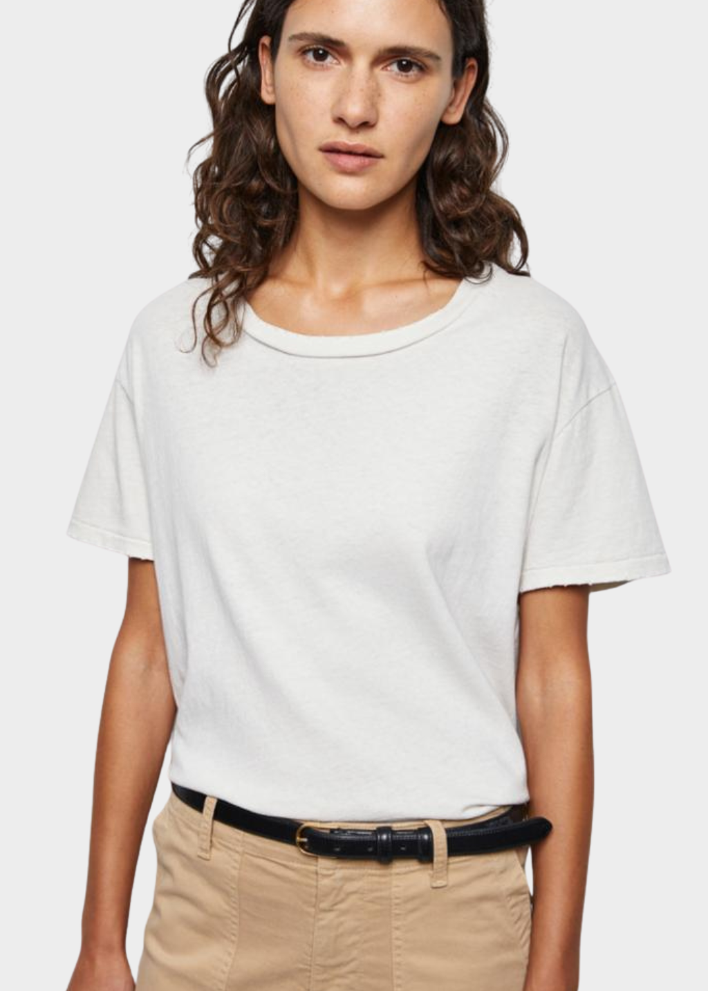 Nili Lotan Brady Tee in White | Shop Tula