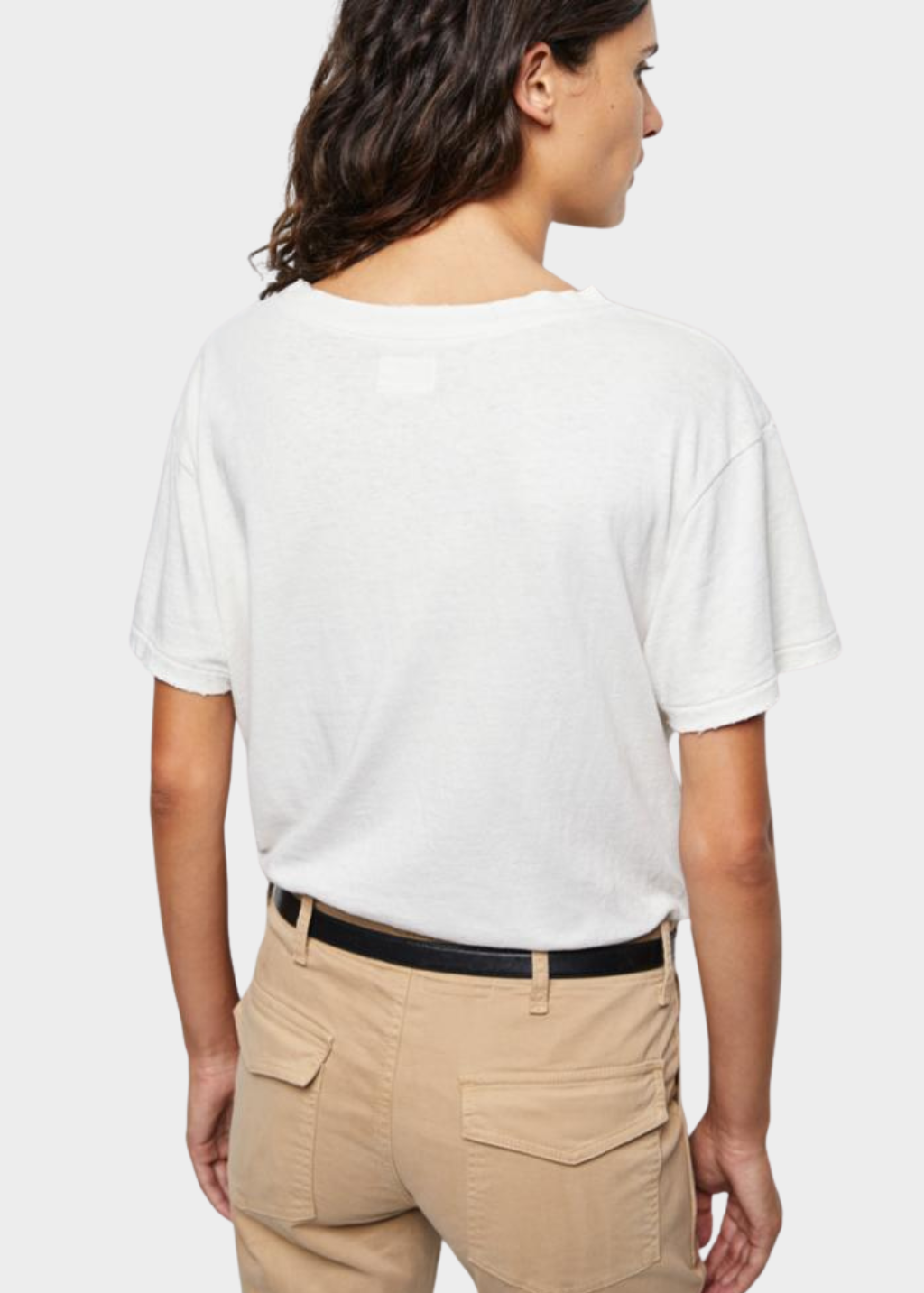 Nili Lotan Brady Tee in White | Shop Tula