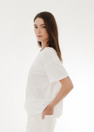 Nili Lotan Brady Tee in White | Shop Tula