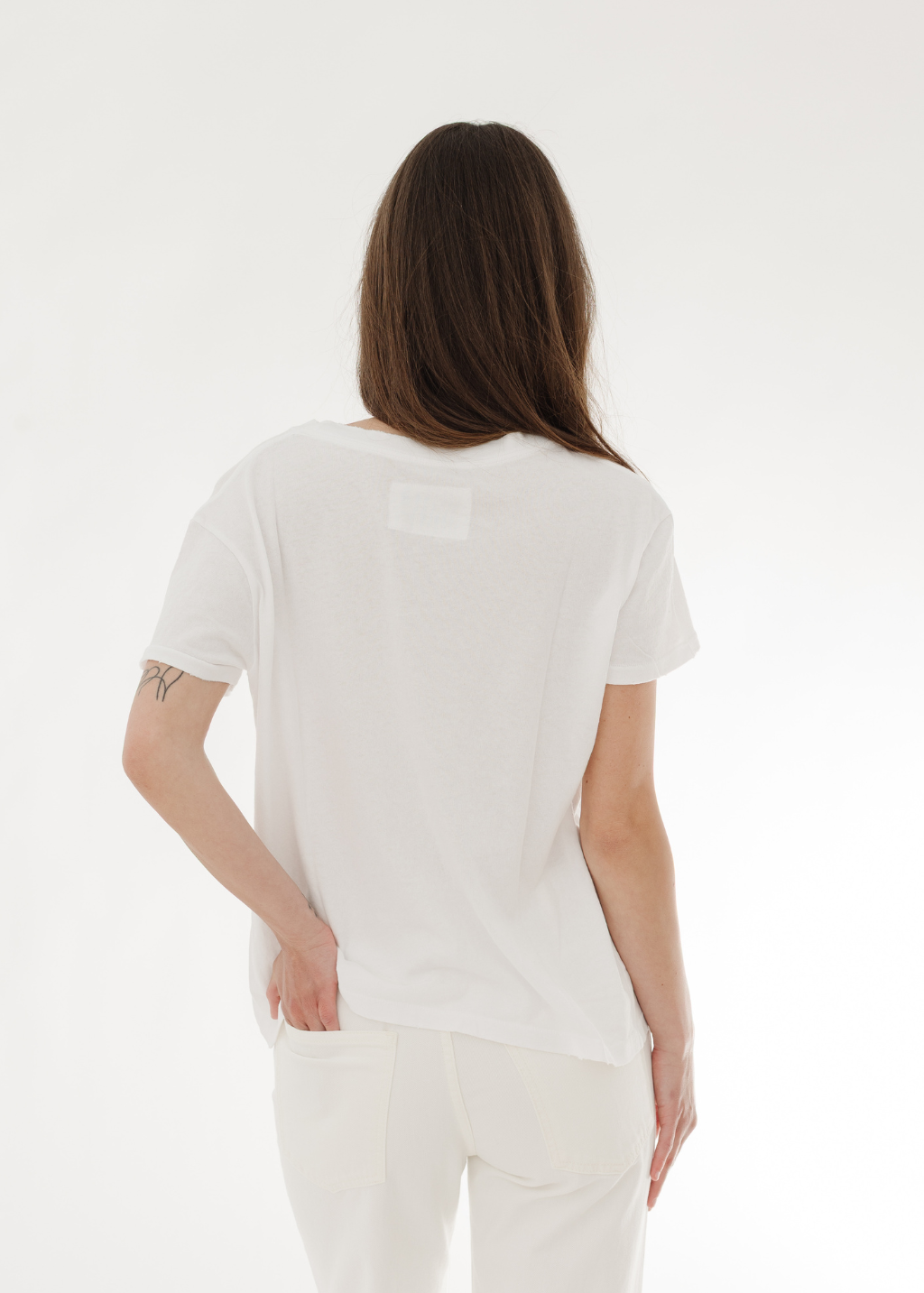 Nili Lotan Brady Tee in White | Shop Tula