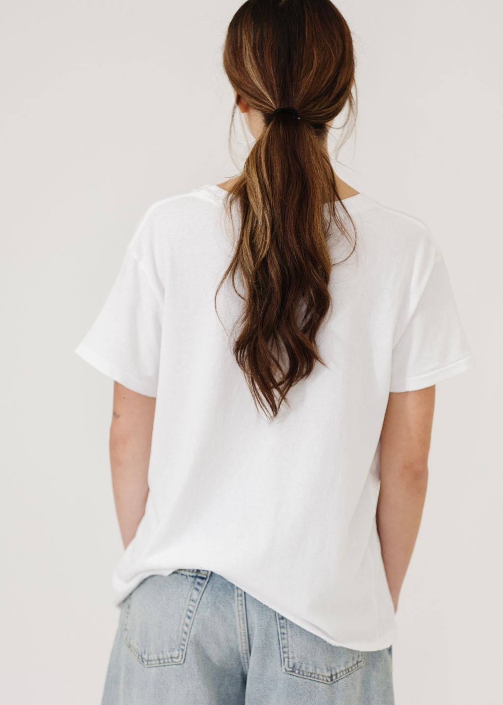 Nili Lotan Brady Tee in White Back | Shop Tula