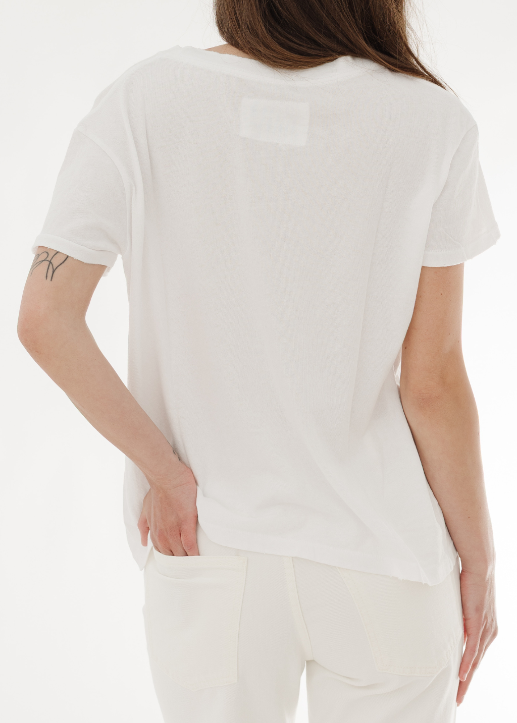 Nili Lotan Brady Tee in White | Shop Tula