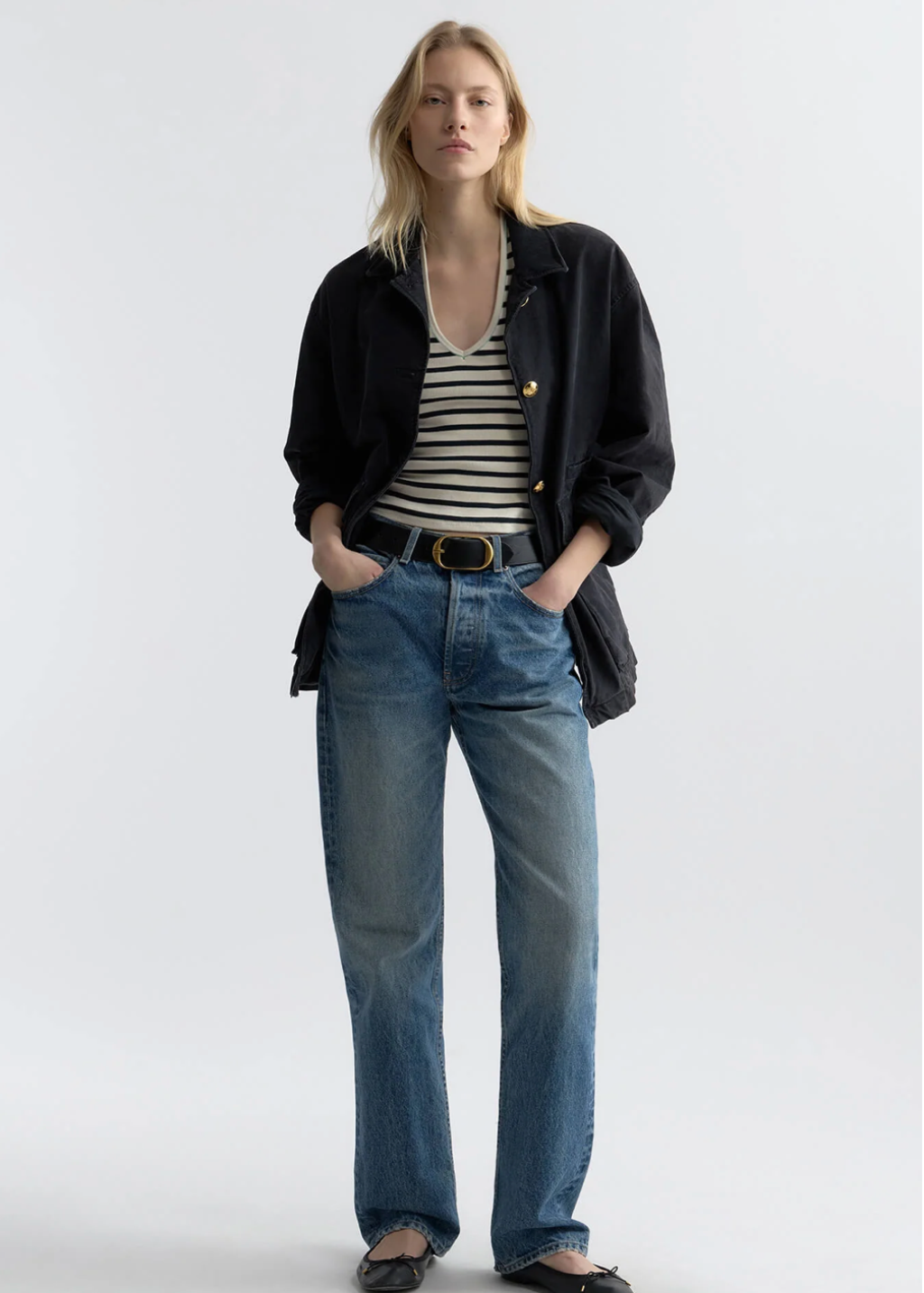 Nili Lotan Britt Halter Top in Black Ecru Stripe | Shop Tula