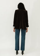 Nili Lotan Diane Blazer in Espresso Back | Shop Tula