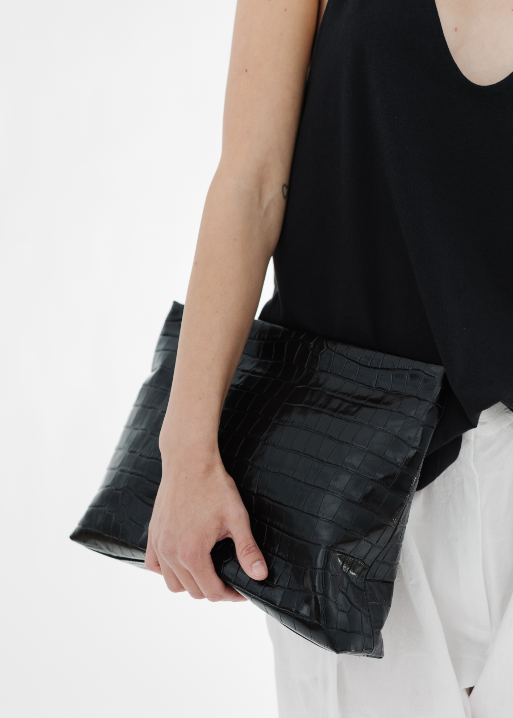 Nili Lotan Jerry Clutch in Black | Shop Tula